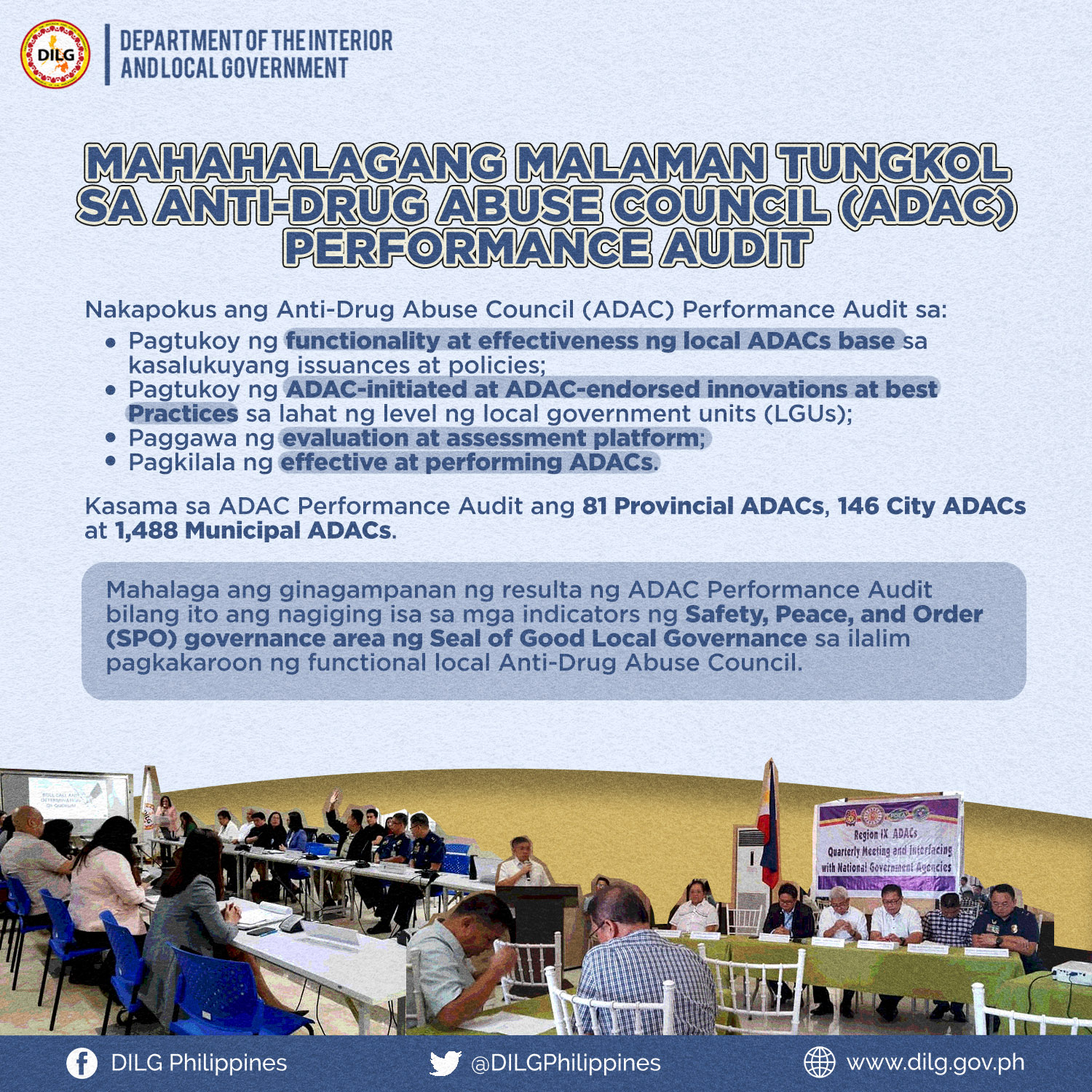 DILG - BASAHIN | Nakapokus ang Anti-Drug Abuse Council (ADAC ...