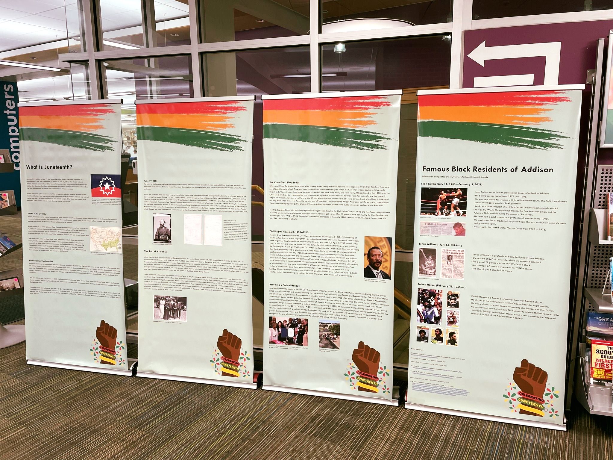 Our Juneteenth exhibit is back!... - Addison Public Library | Facebook