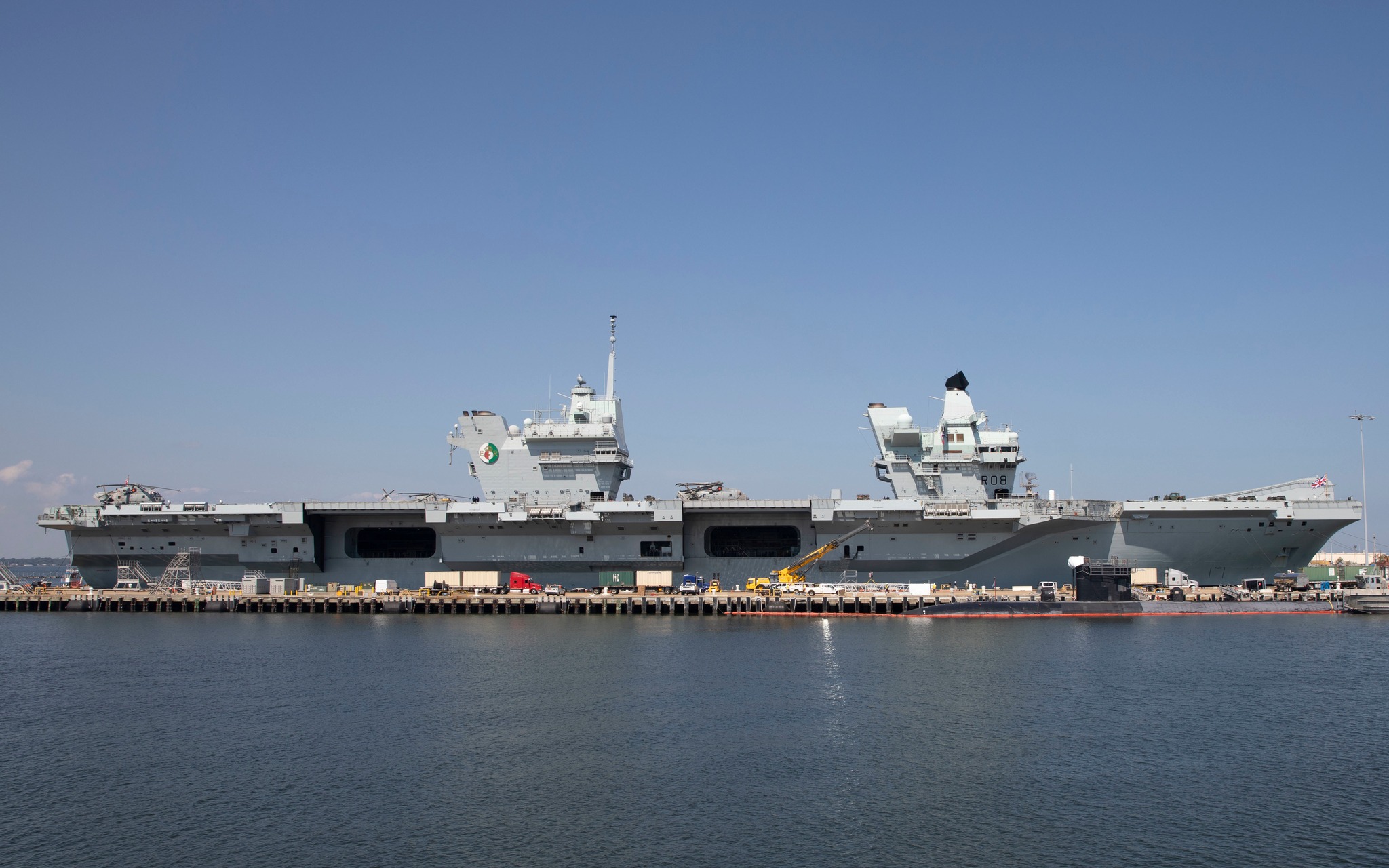 Military - The British Royal Navy aircraft carrier HMS Queen Elizabeth ...