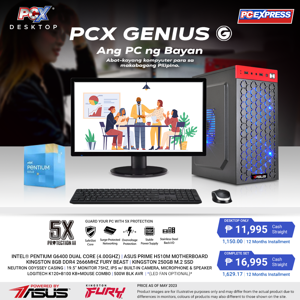 PC - The PCX LFH GENIUS G Intel® Pentium G6400 Desktop Package is an ...