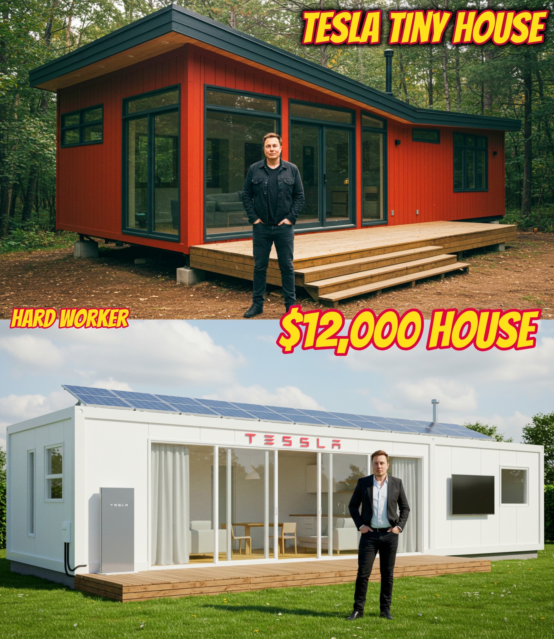 Hard - Based on of an official launch of a Tesla house with a $12,000 ...