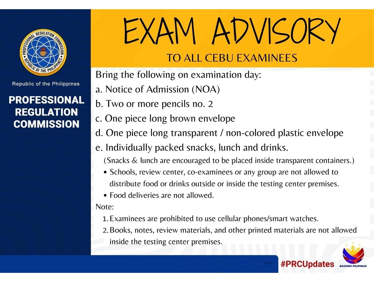ADVISORY - CIVIL ENGINEERS... - PRC Region VII - Cebu