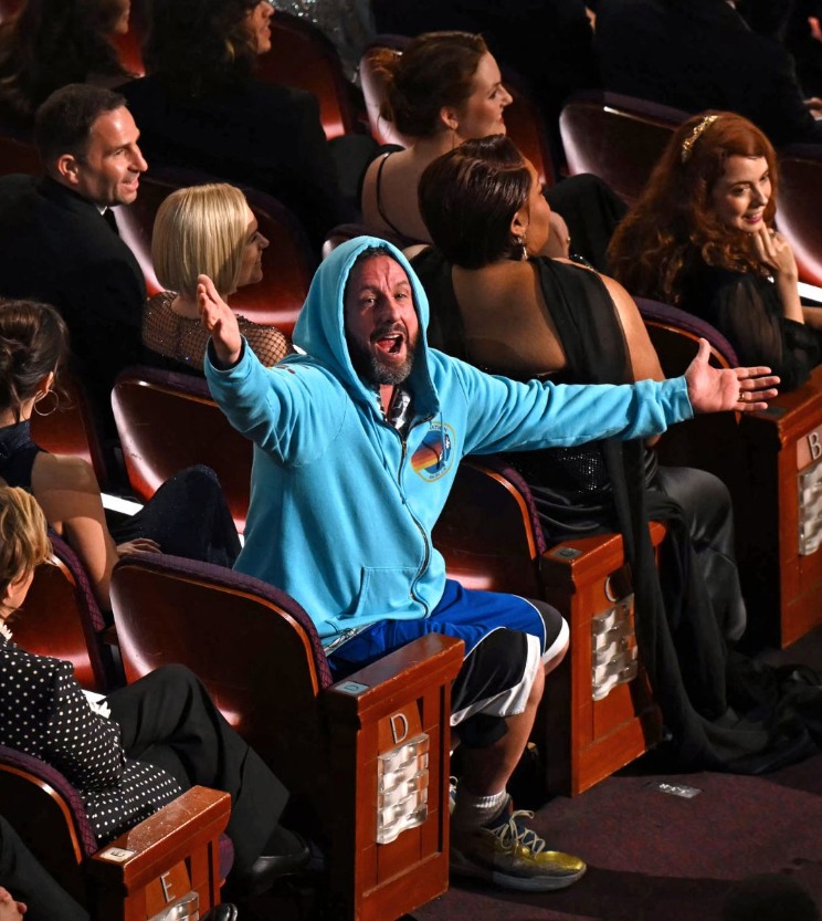 adam sandler casual dress didn't get the code memo for the #Oscars, and that's fine with him. The actor and comedian known for his wear made an unexpected fashion statement during a Group Color:platinum Meredith Grey's Fashion Choices Prop65 PASS Wears shorts