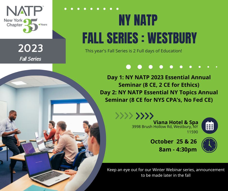 NY NATP - 🍂 Our Fall Series is Here! 🍁 Get ready for an... | Facebook