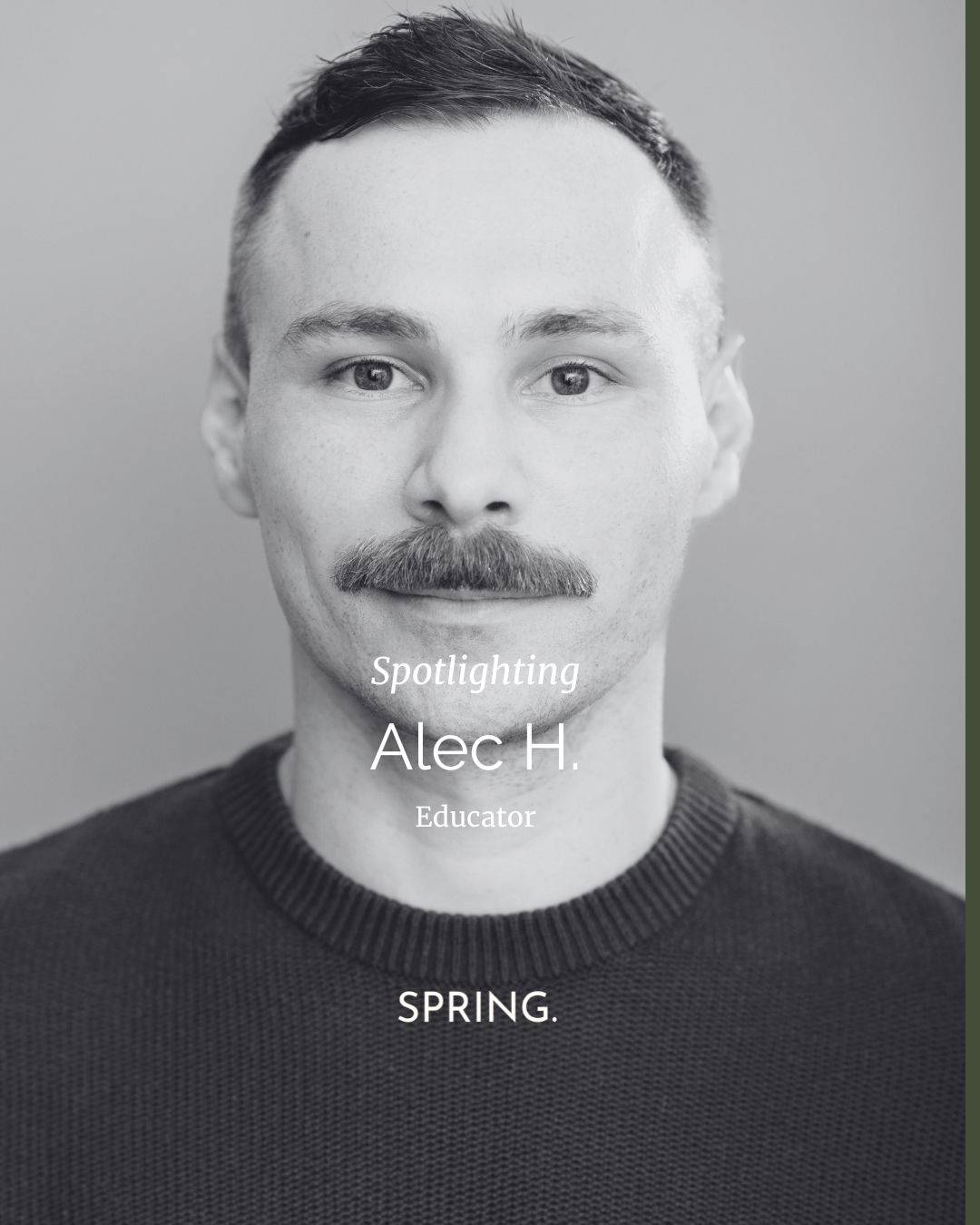 Educator Spotlight | Alec H. ⁠ Meet... - Spring. Movement | Facebook