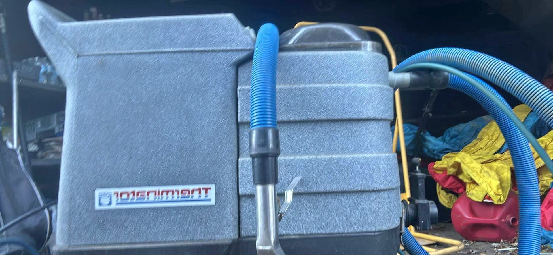 Terminator carpet extractor, hot watwr , used at car dealership ...