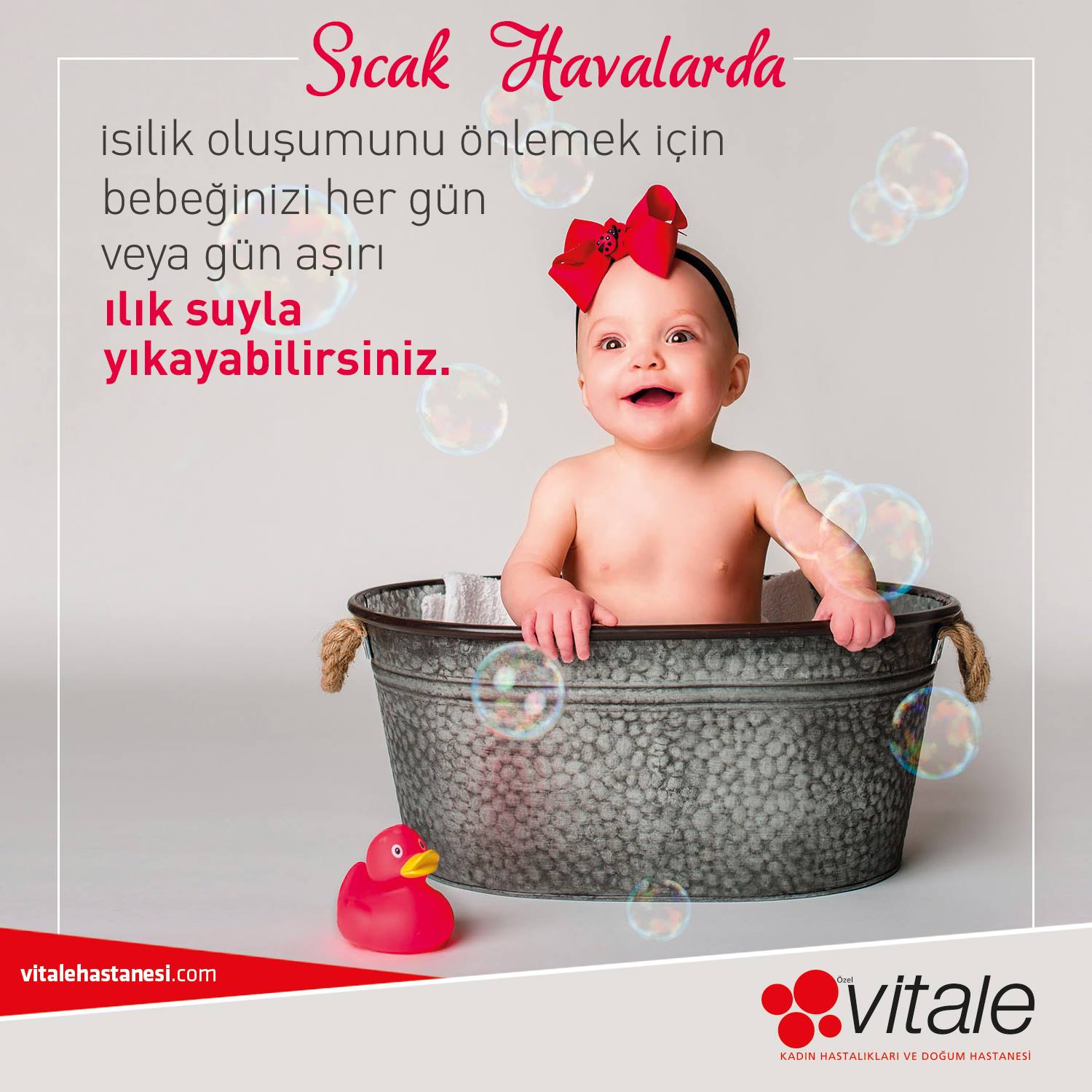 Vitale Hastanesi - Sıcak havalarda isilik oluşumunu önlemek için ...