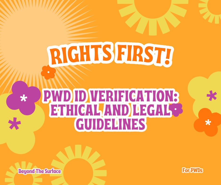 Do you know about the process of verifying PWD IDs in establishments ...