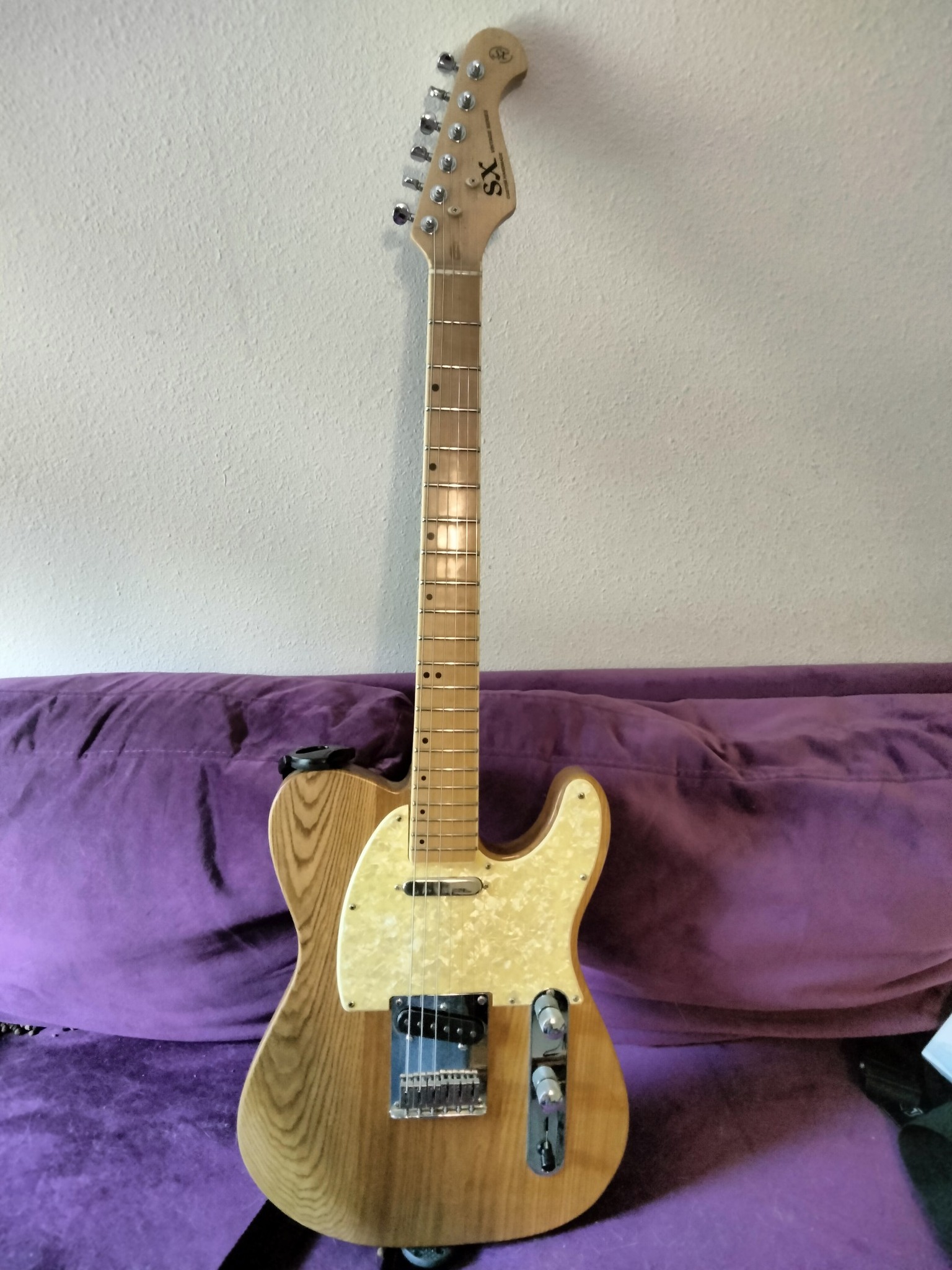 SX Tele Thinline with eBay $35 neck.