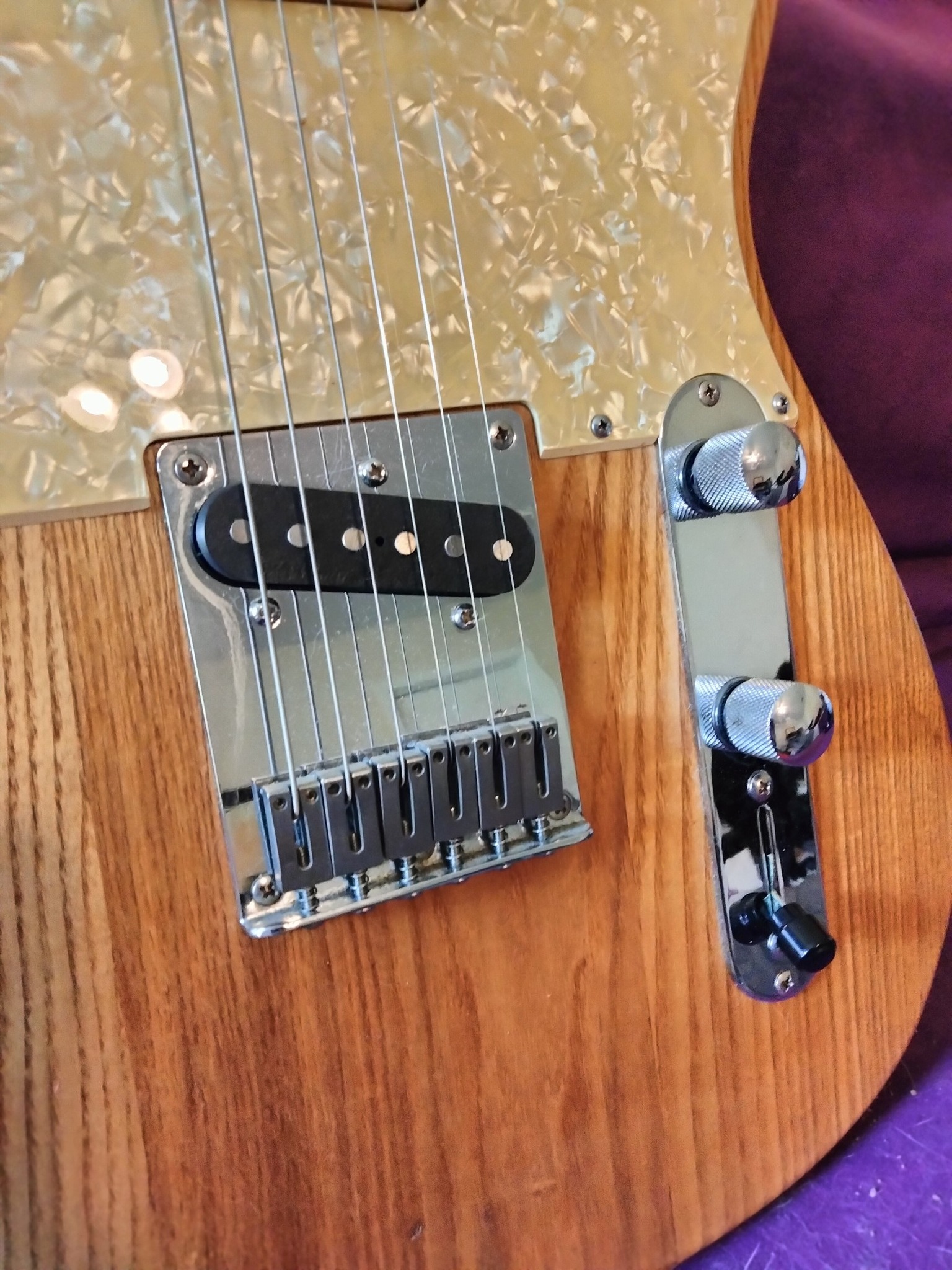 SX Tele Thinline with eBay $35 neck.