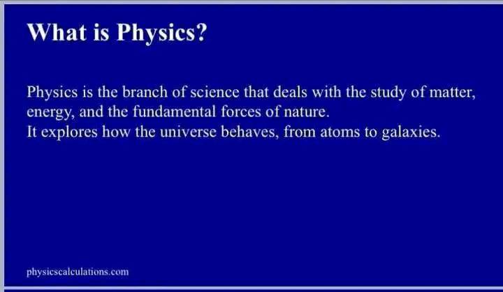 Physics Knowledge