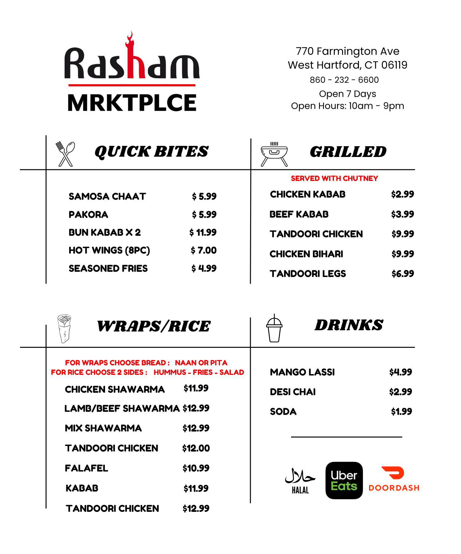 Rasham Marketplace | West Hartford CT