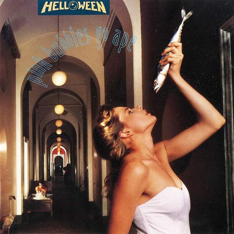 HELLOWEEN in 1991. Pink Bubbles Go Ape-era.