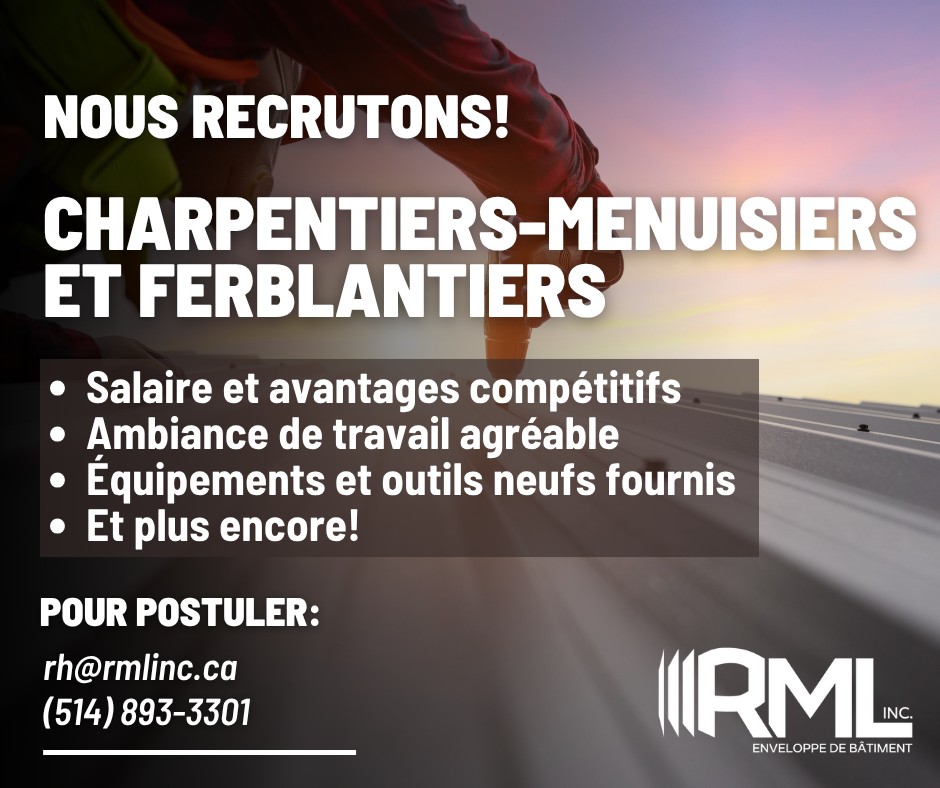 Enveloppe de Bâtiment RML inc. | Repentigny QC