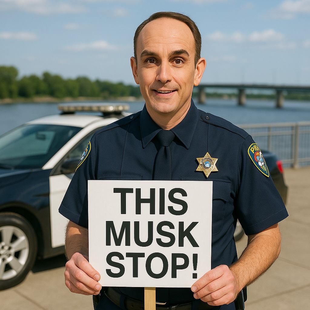River - THIS MUSK STOP! Today, Chief Sharris led a contingent of ...