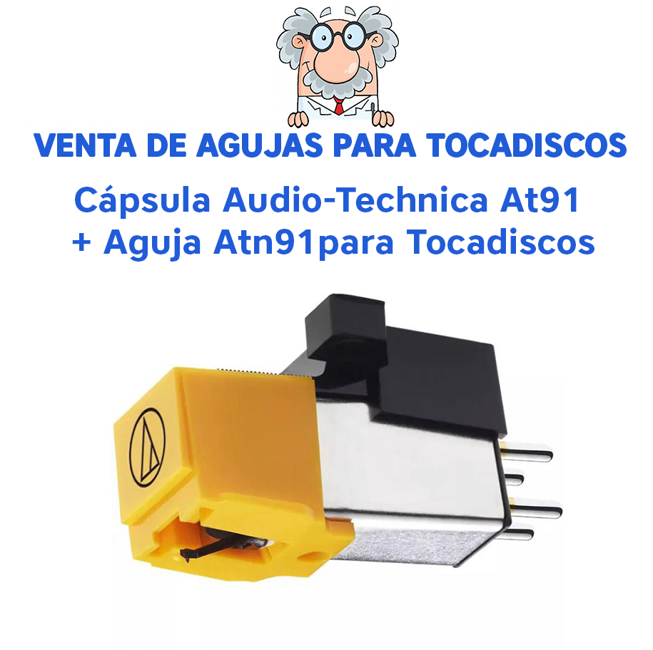 Kit De Conexión Para Cápsula Magnética Móvil AT3600L Para Tocadiscos LP Plateado 90774920