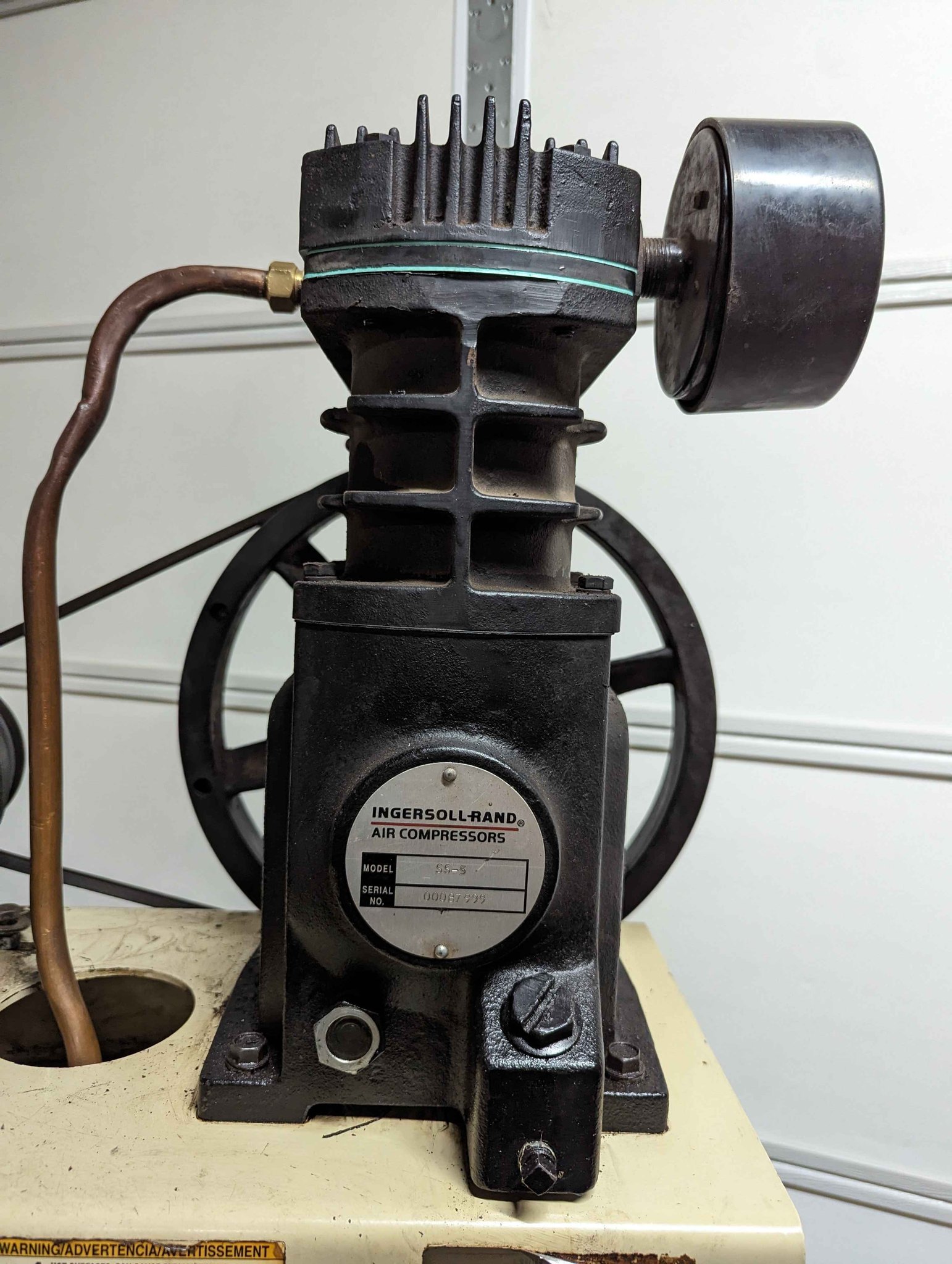 Ingersoll Rand 80 gallon 5hp air compressor *NEEDS SS5 COMPRESSOR HEAD ...
