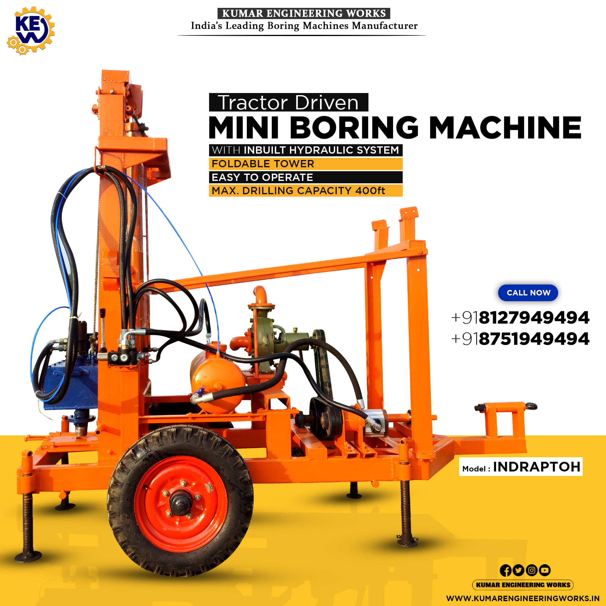 Tractor Driven Mini Hydraulic... - Kumar Engineering Works | Facebook