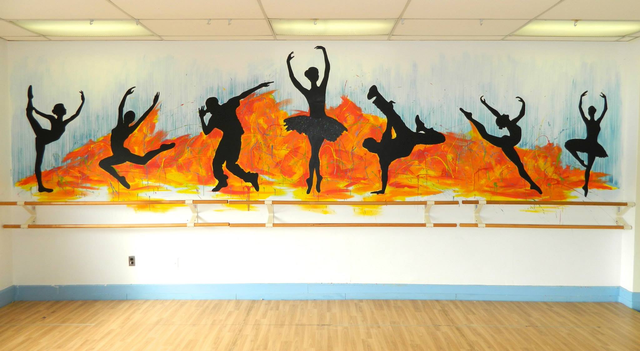 Mural Works by Gabe Neeld - Dance Studio mural! | Facebook