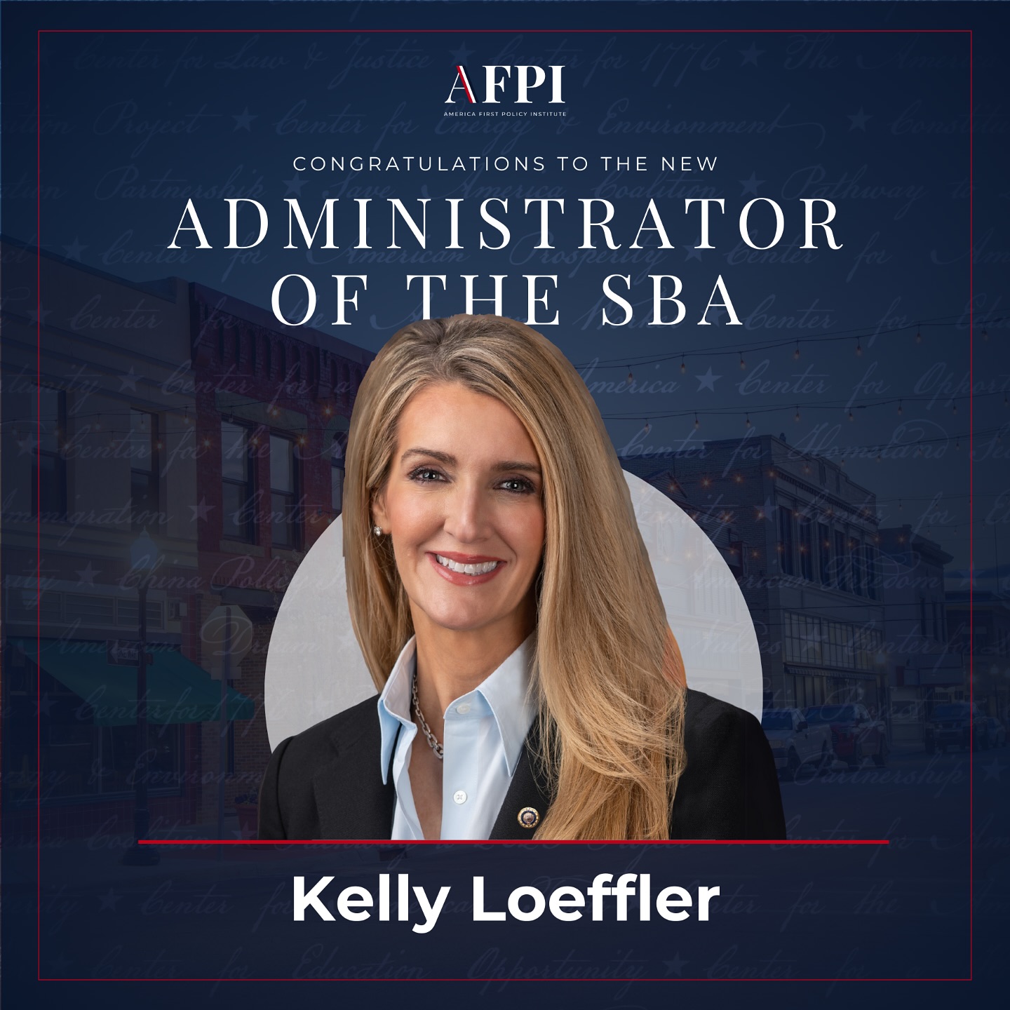 Congratulations to Kelly... - America First Policy Institute