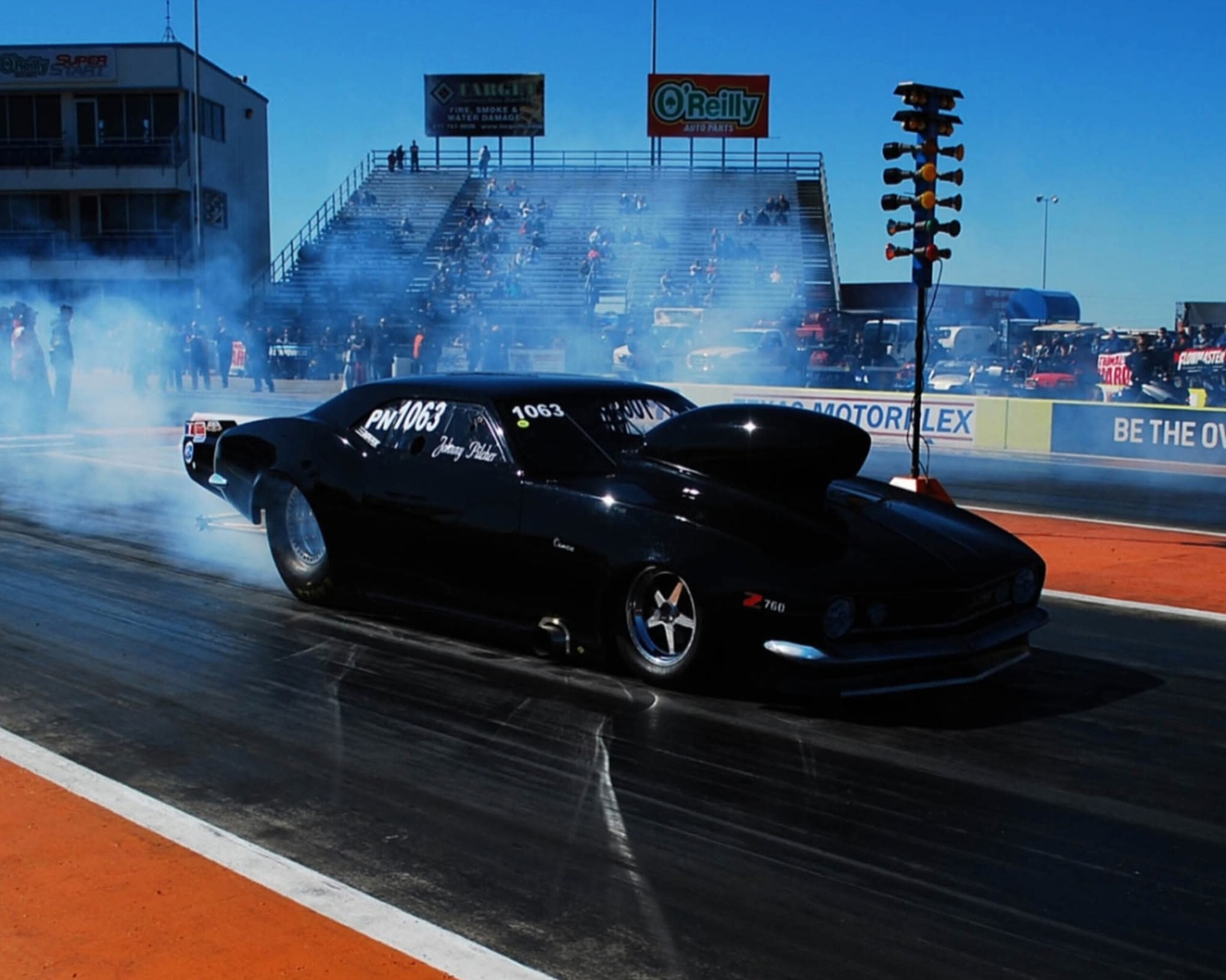 Drag - Johnny Pilcher at the 2009 ADRL World Finals at Texas Motorplex ...