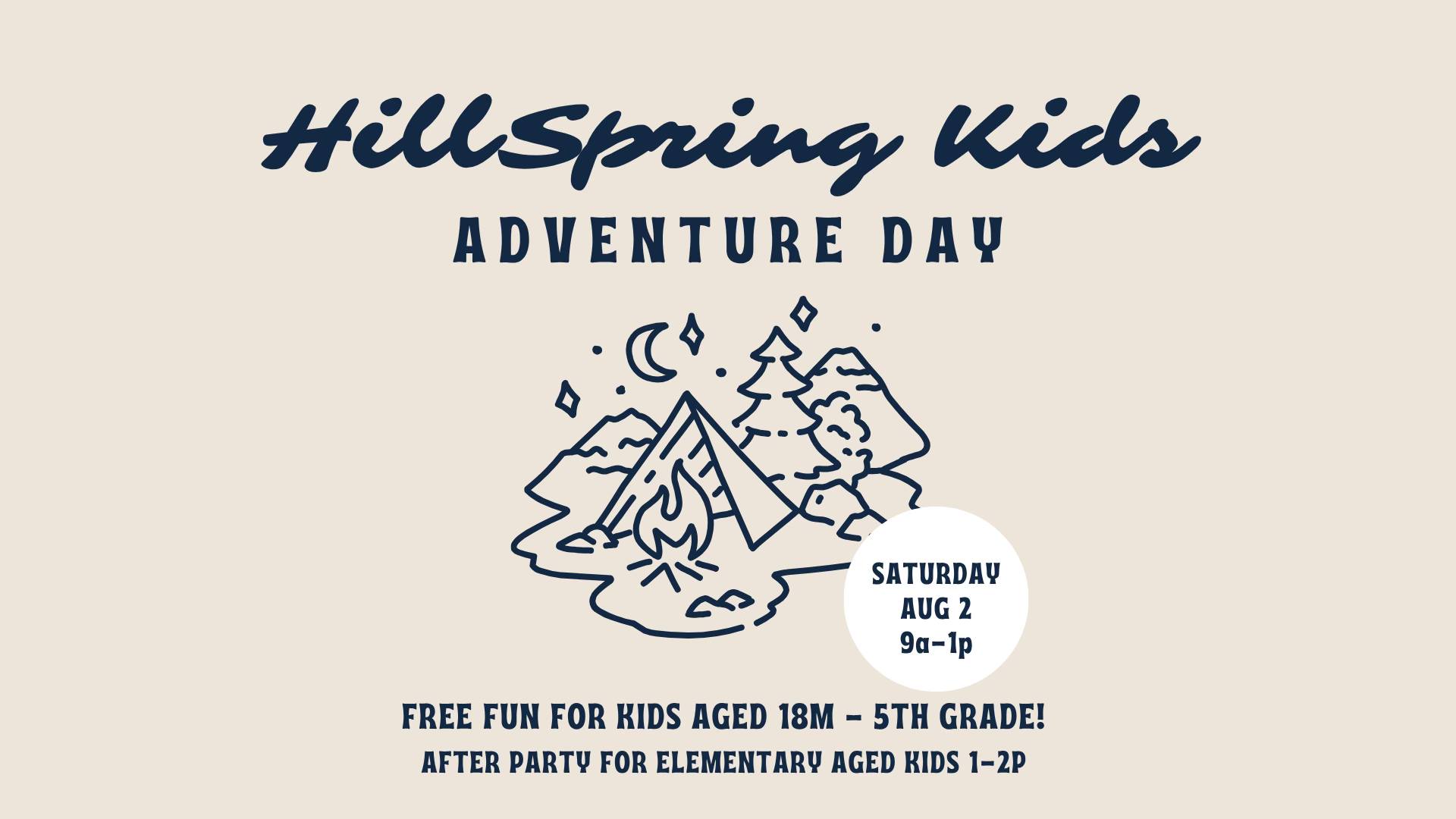 HillSpring Kids Adventure Day