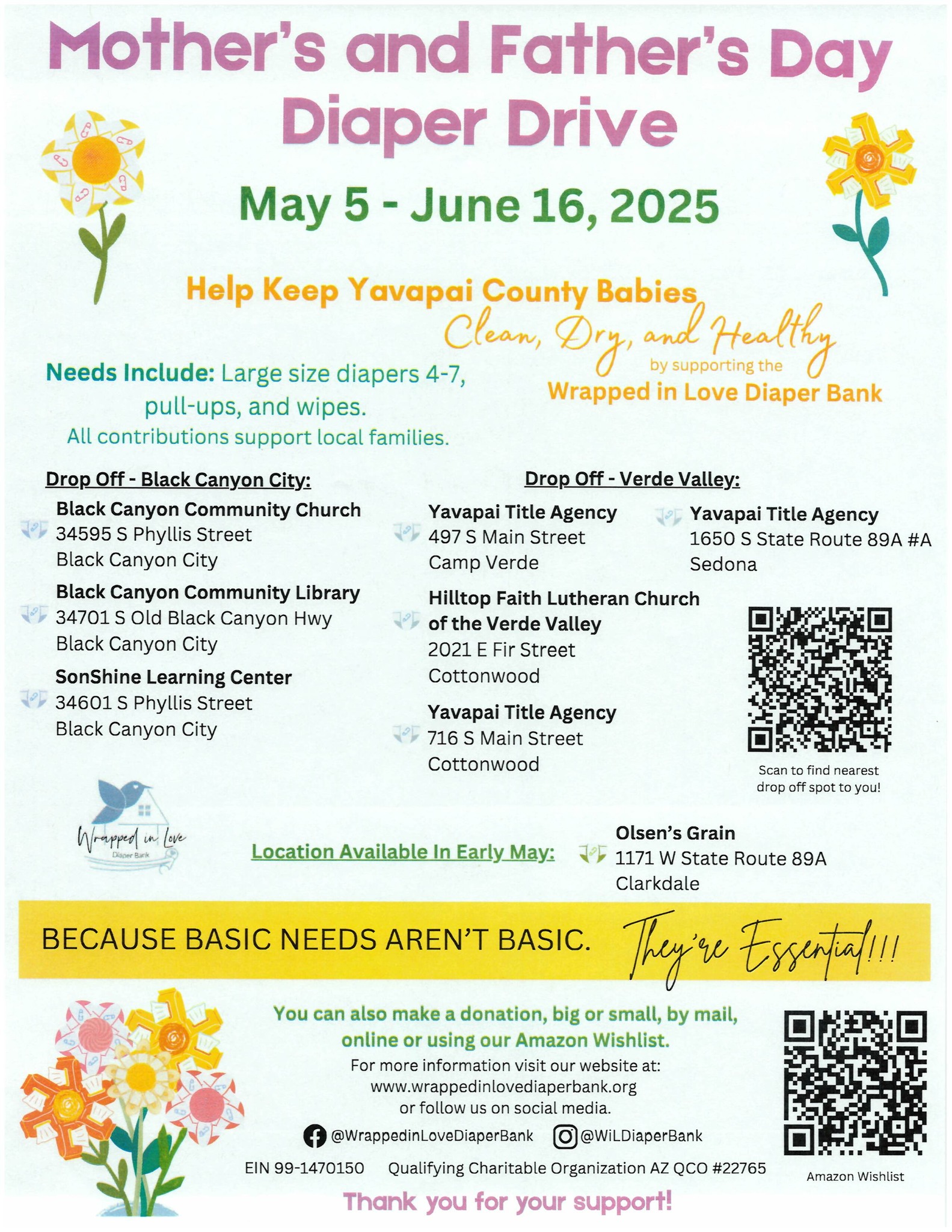 Black - BCC Library is a drop off location for the Mother's and Father ...