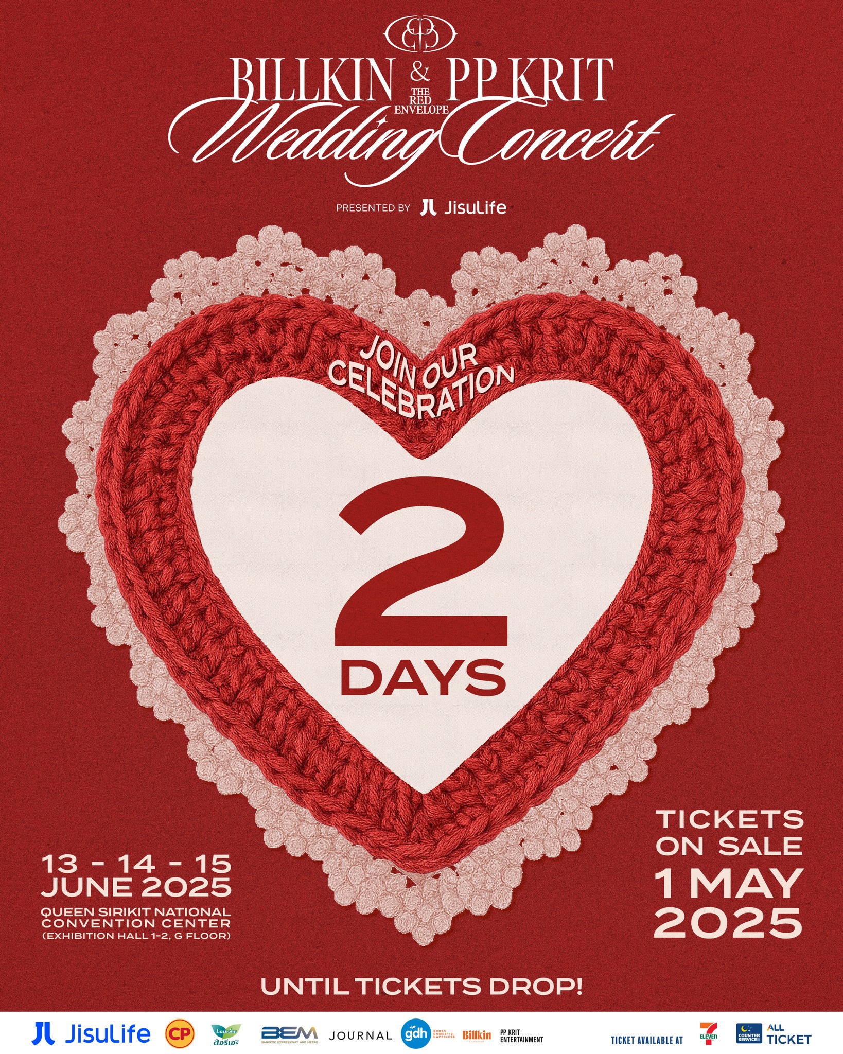 2 Days Until Tickets Drop 🤍🧡 #BKPPWeddingConcert 🎫 Tickets on