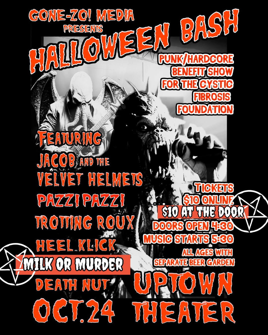 Gone-zo! Media's Halloween Benefit for the Cystic Fibrosis Foundation