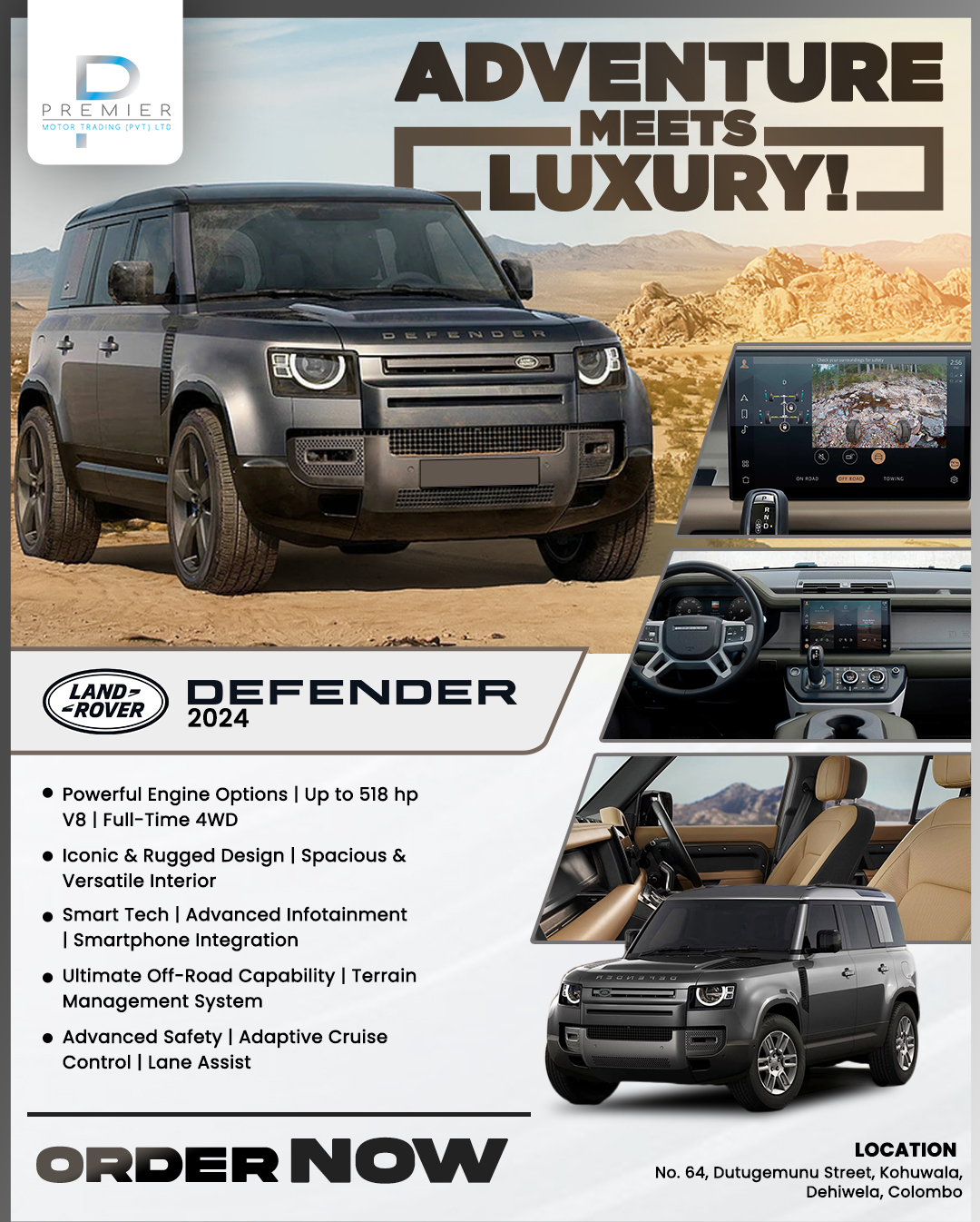 Premier - Land Rover Defender 2024 – Ultimate Off-Road Power & Luxury ...