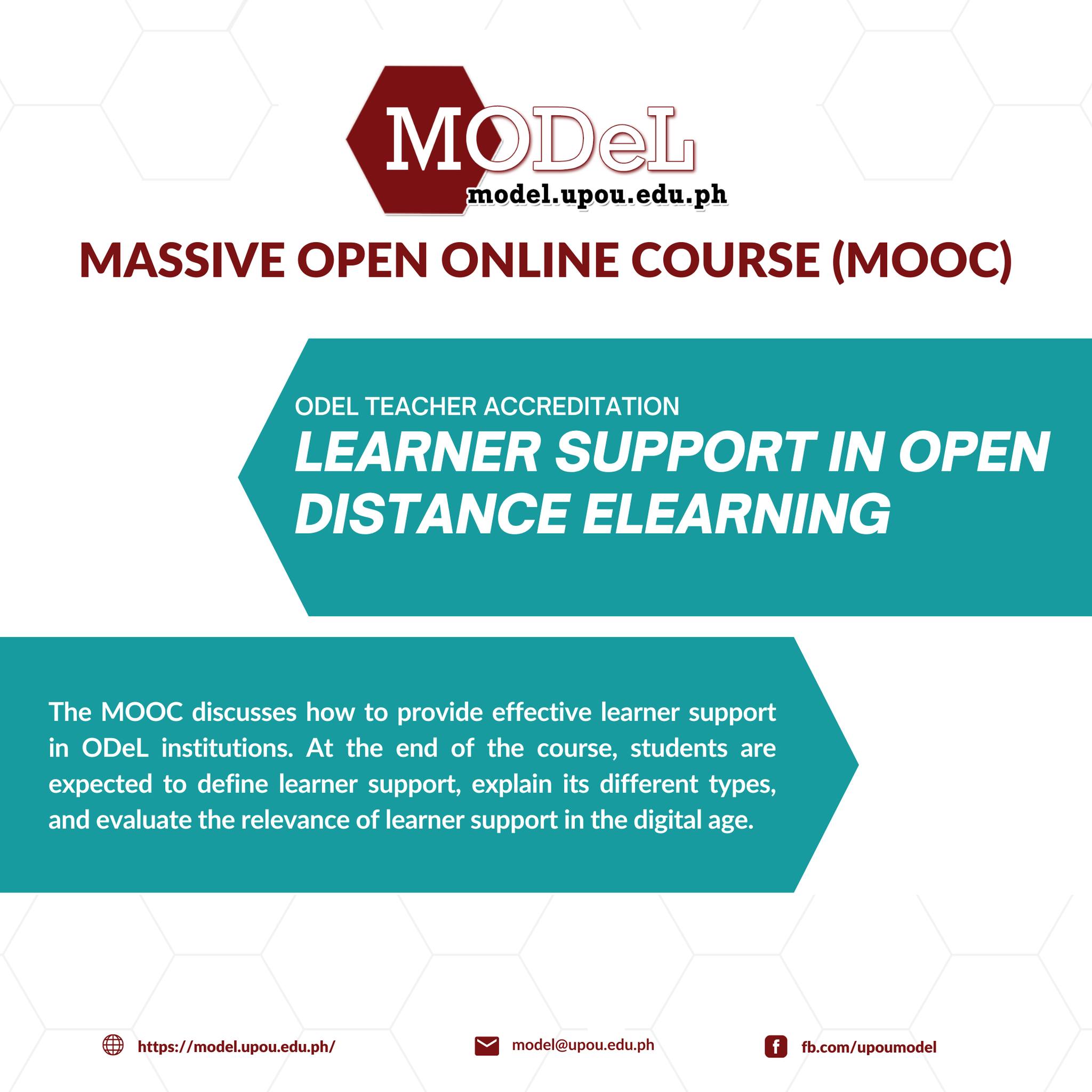📢 NEW MOOC OPENING... - UPOU Massive Open Distance e-Learning