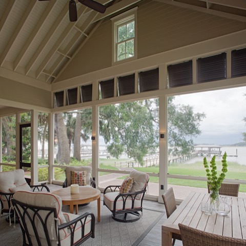 Hansen Architects, P.C. - The screened porch on this Wilmington Island ...