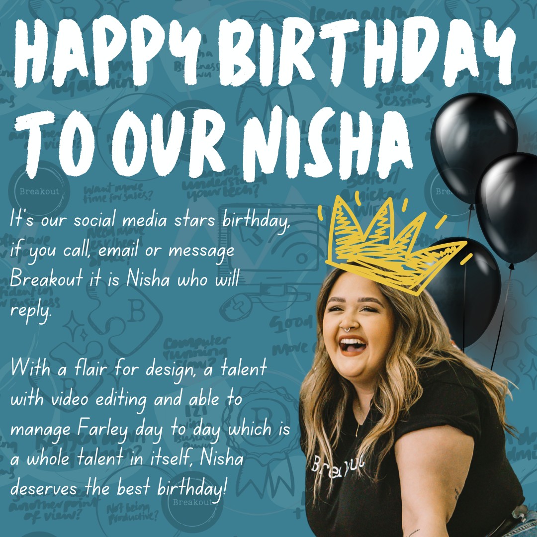 Breakout Long Melford - Happy happy birthday to Nisha! 🎈 Our very own ...