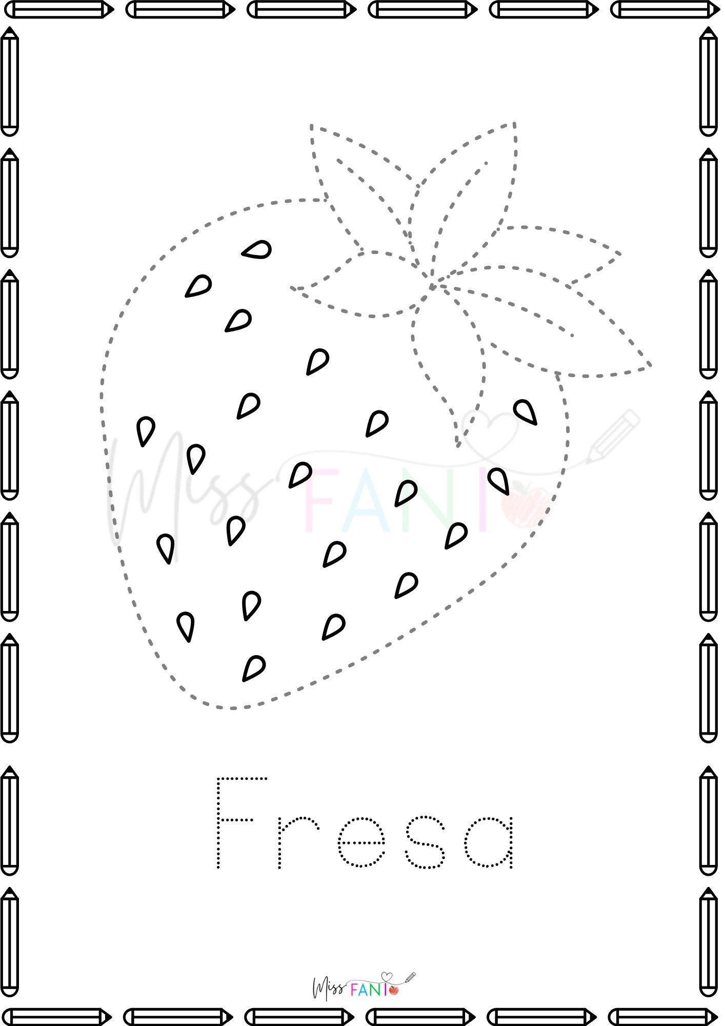 Miss Fani - Traza y colorea las frutas | Facebook