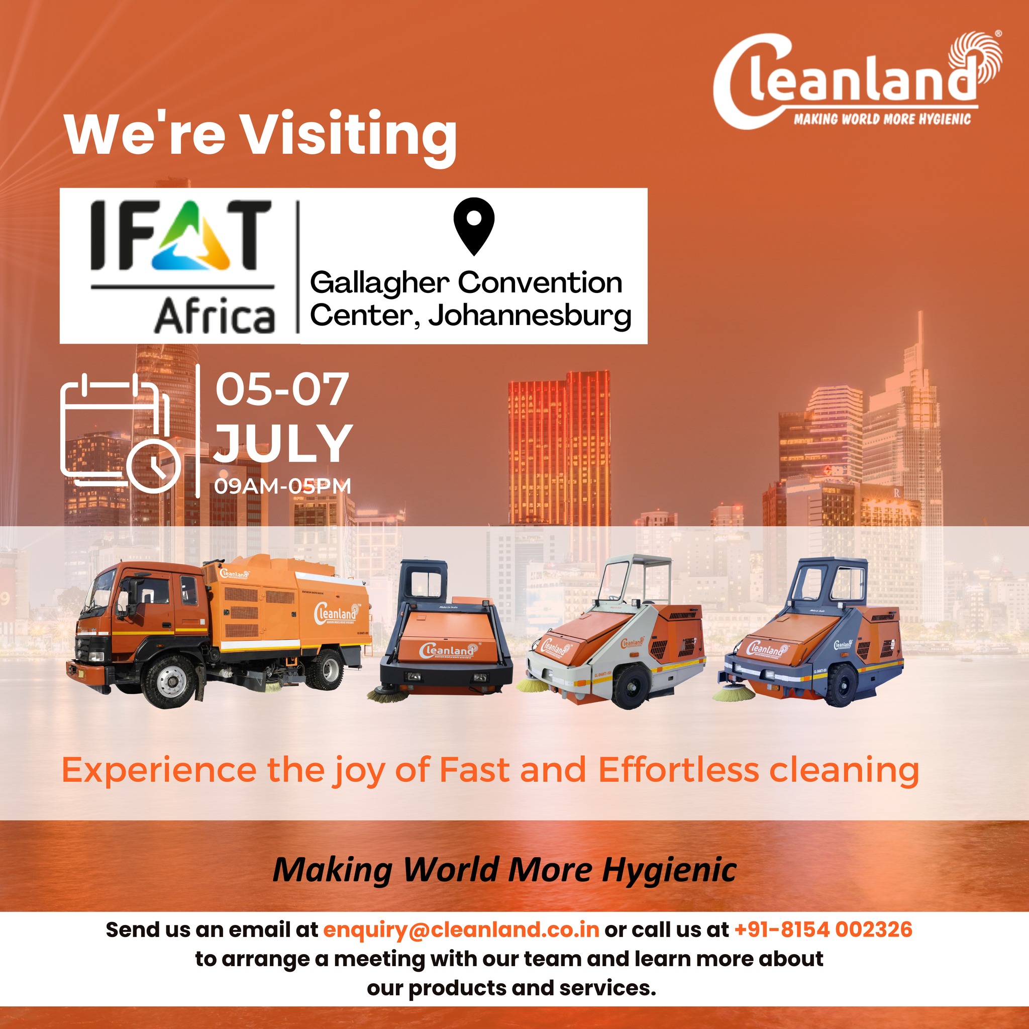 We are... - Cleanland : Sweeping Machine Manufacturer