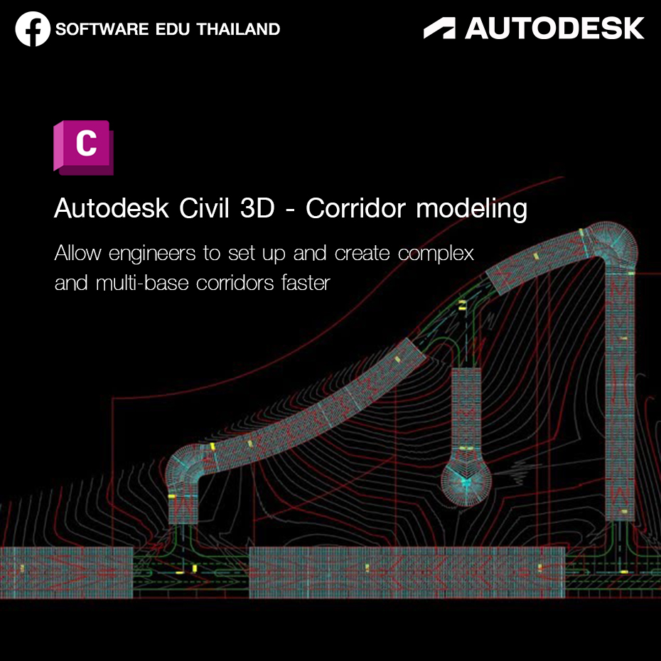 Software EDU Thailand - Autodesk Civil 3D - Corridor modeling ฟีเจอร์ ...