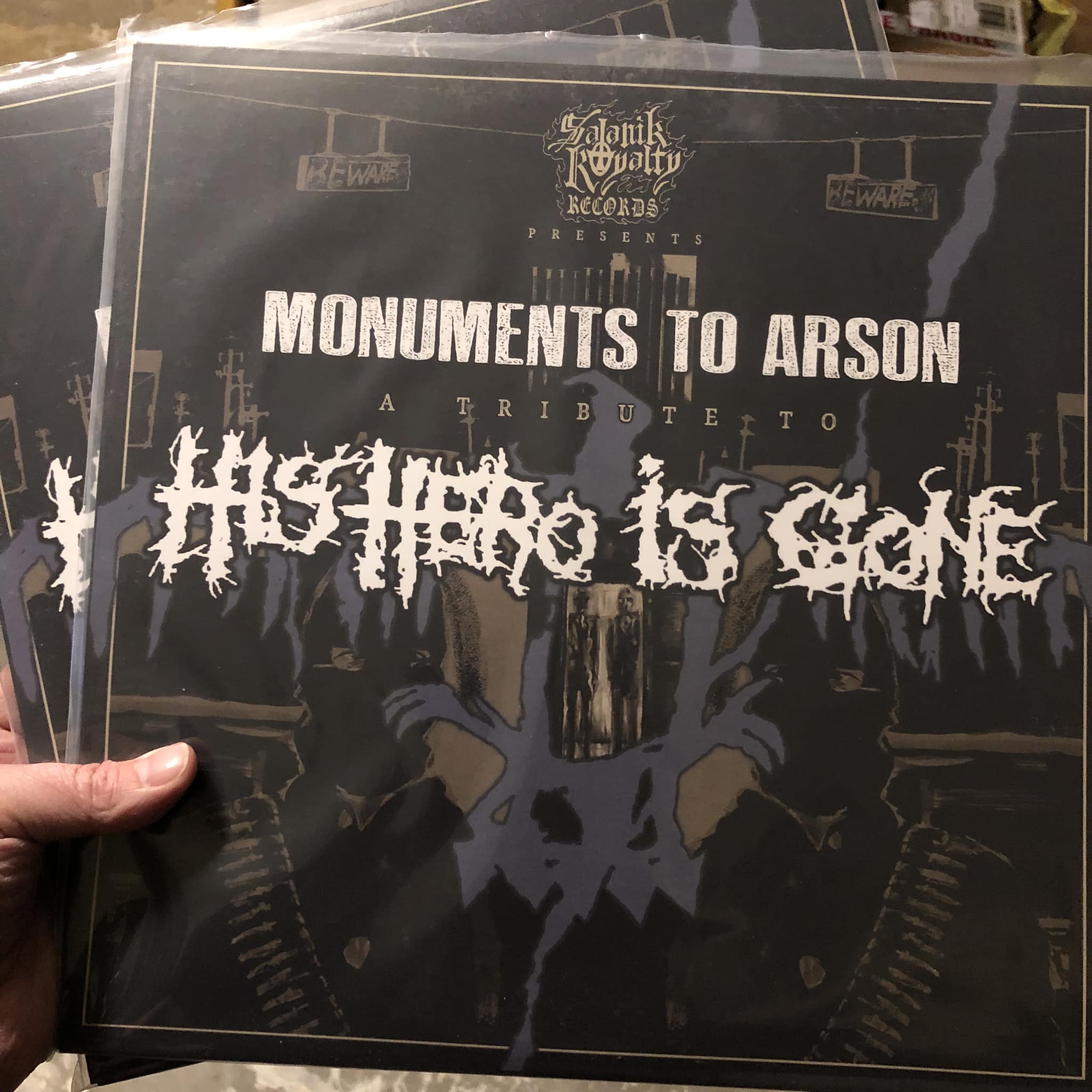 His Hero is Gone - Fifteen Counts of Arson LP Test Pressing. Prank