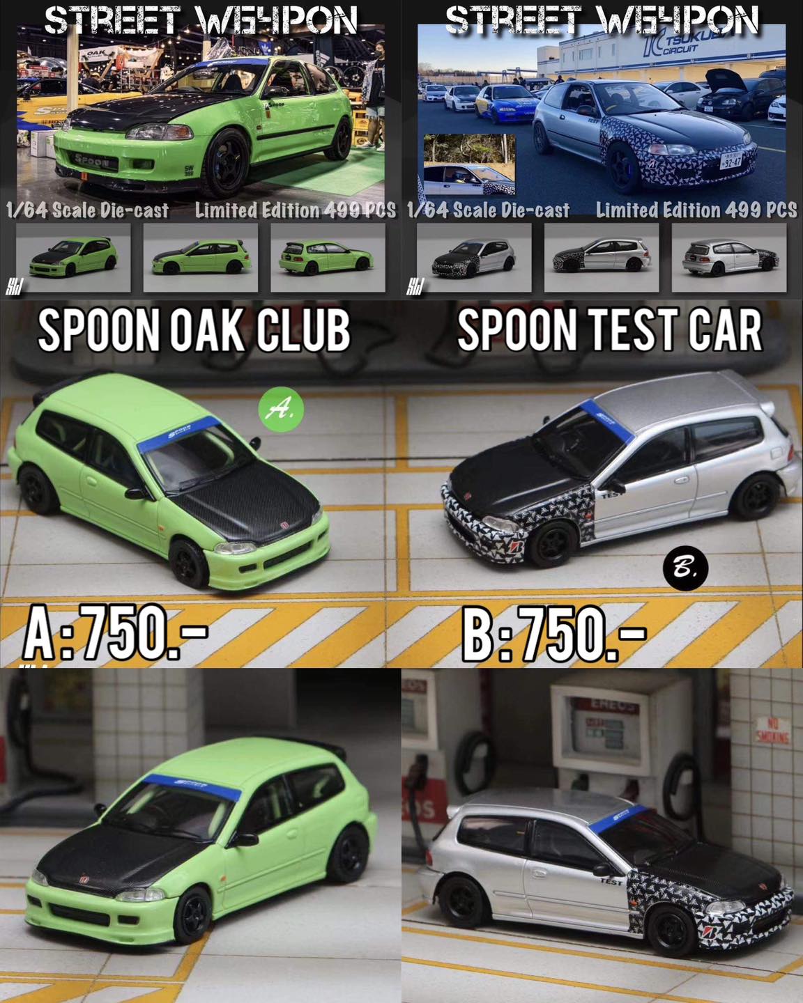 AB - 🆕 PRE ORDER / Street Weapon 1:64 ℹ️ รถเหล็กล้อยาง / Scale 1:64 ...