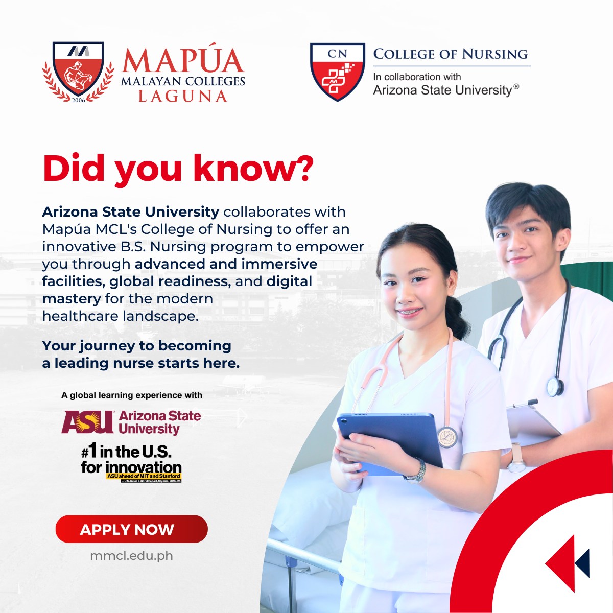 Mapúa - Your Pathway to a Global Nursing Career Starts Here: BS Nursing ...