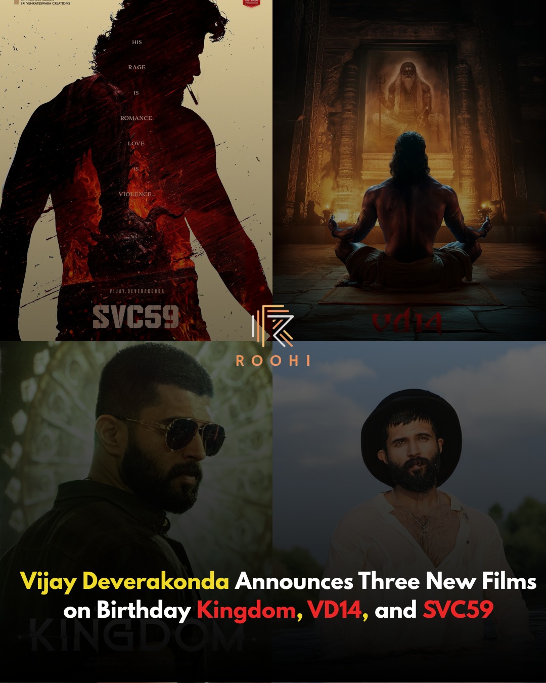 Roohi - Vijay Deverakonda Unveils Three New Films on 36th... | Facebook