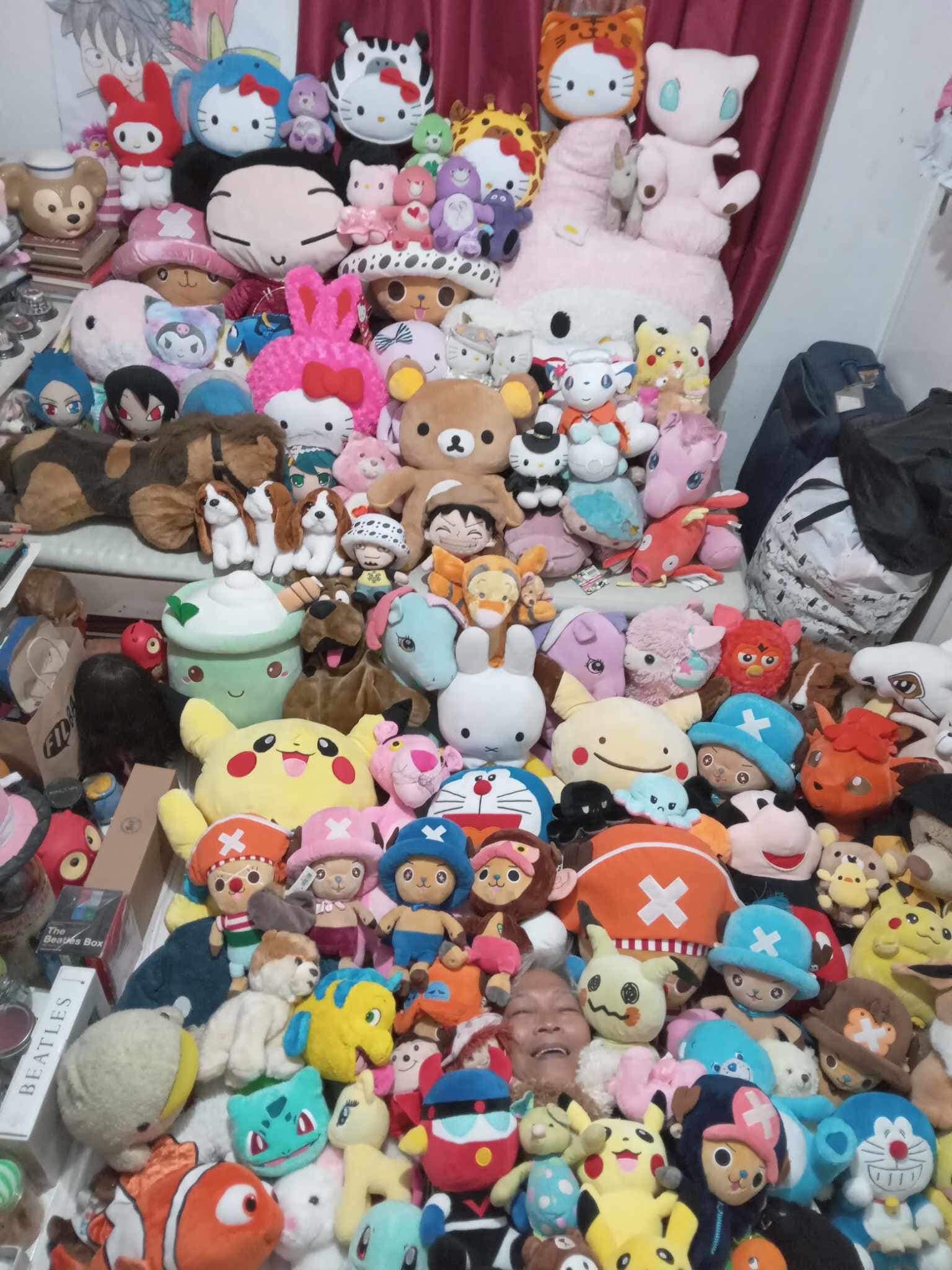 One Piece Chopper plushies with NBA team logos