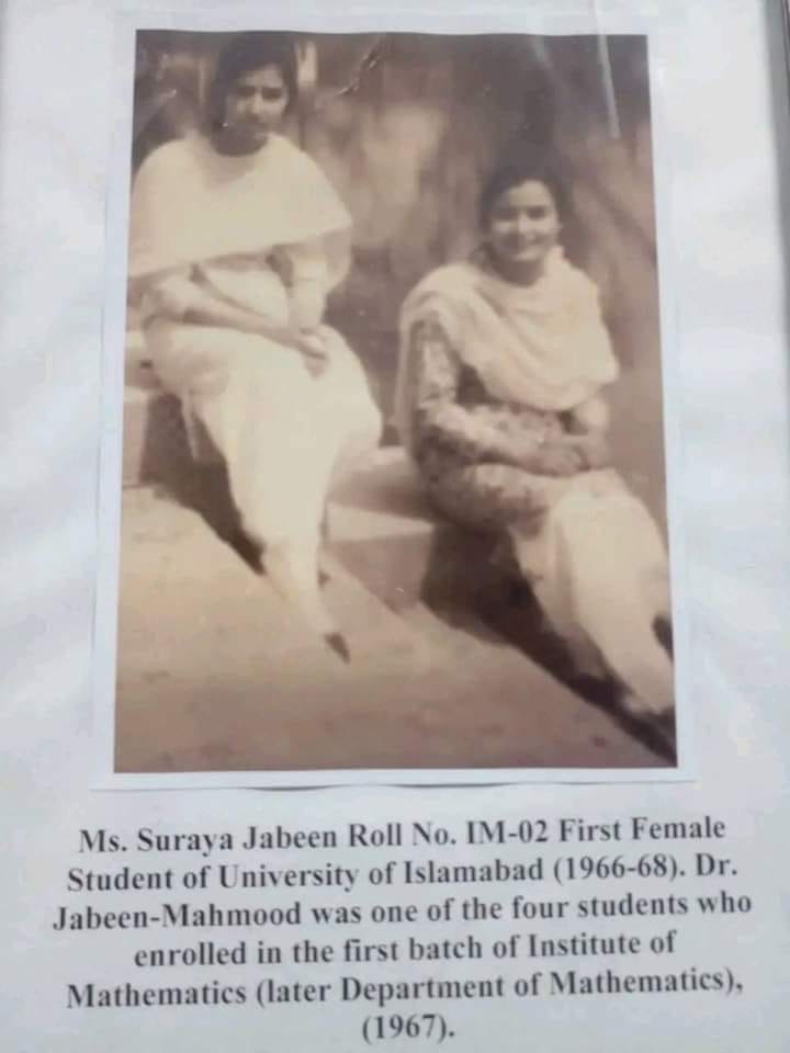 Mrs. Suraya Jabeen, first female... - Mathematician Family | Facebook