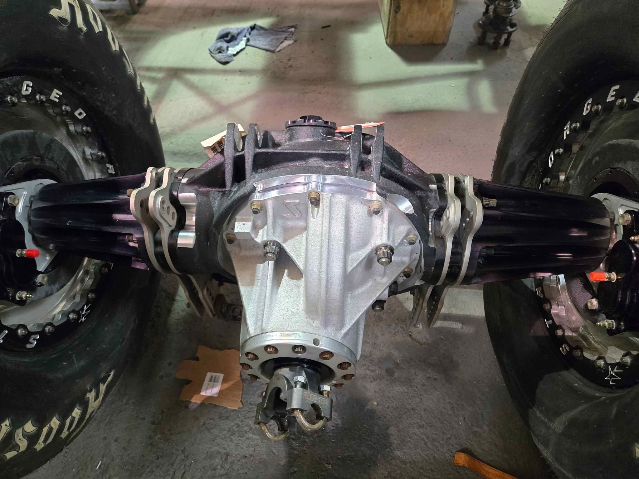Strange engineering pro mod rearend with rims and tires to match - Car ...
