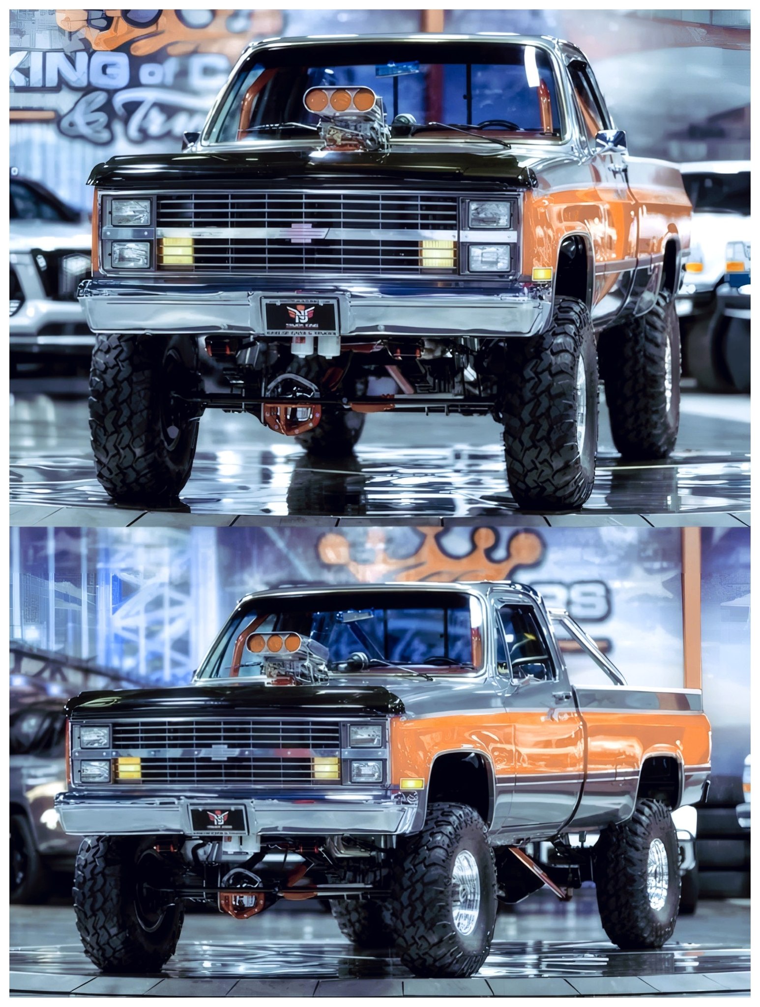 CanaI4°c K10 The 1985 Chevrolet K10 and the 1981 Chevrolet C10 may share much