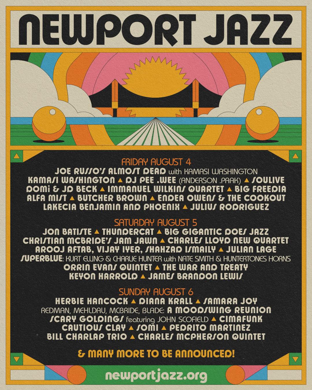Newport Jazz Festival in 斑尾　チラシ Newport Jazz Festival 2023 lineup and ticket sale