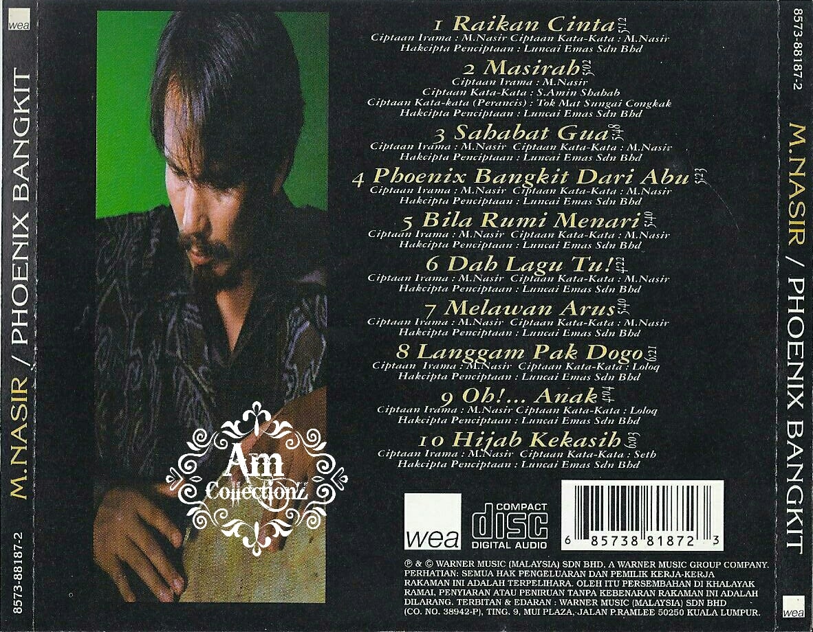 Cd M Nasir Phoenix Bangkit 2001 Am Collectionz Cd Facebook