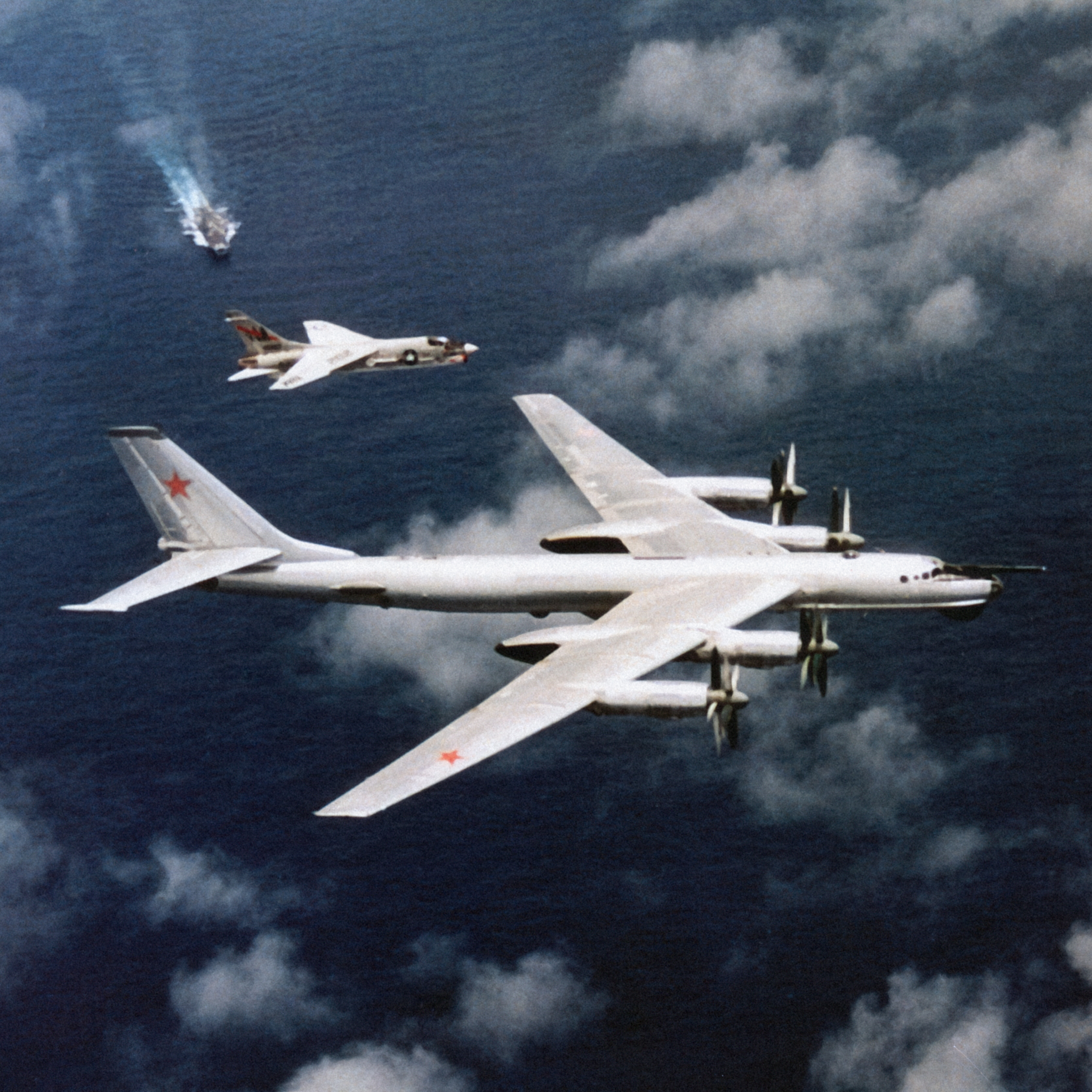 Military - A U.S. Navy Vought F-8J Crusader of VF-194 