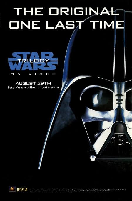 30th anniversary of THX digitally mastered Star Wars trilogy VHS