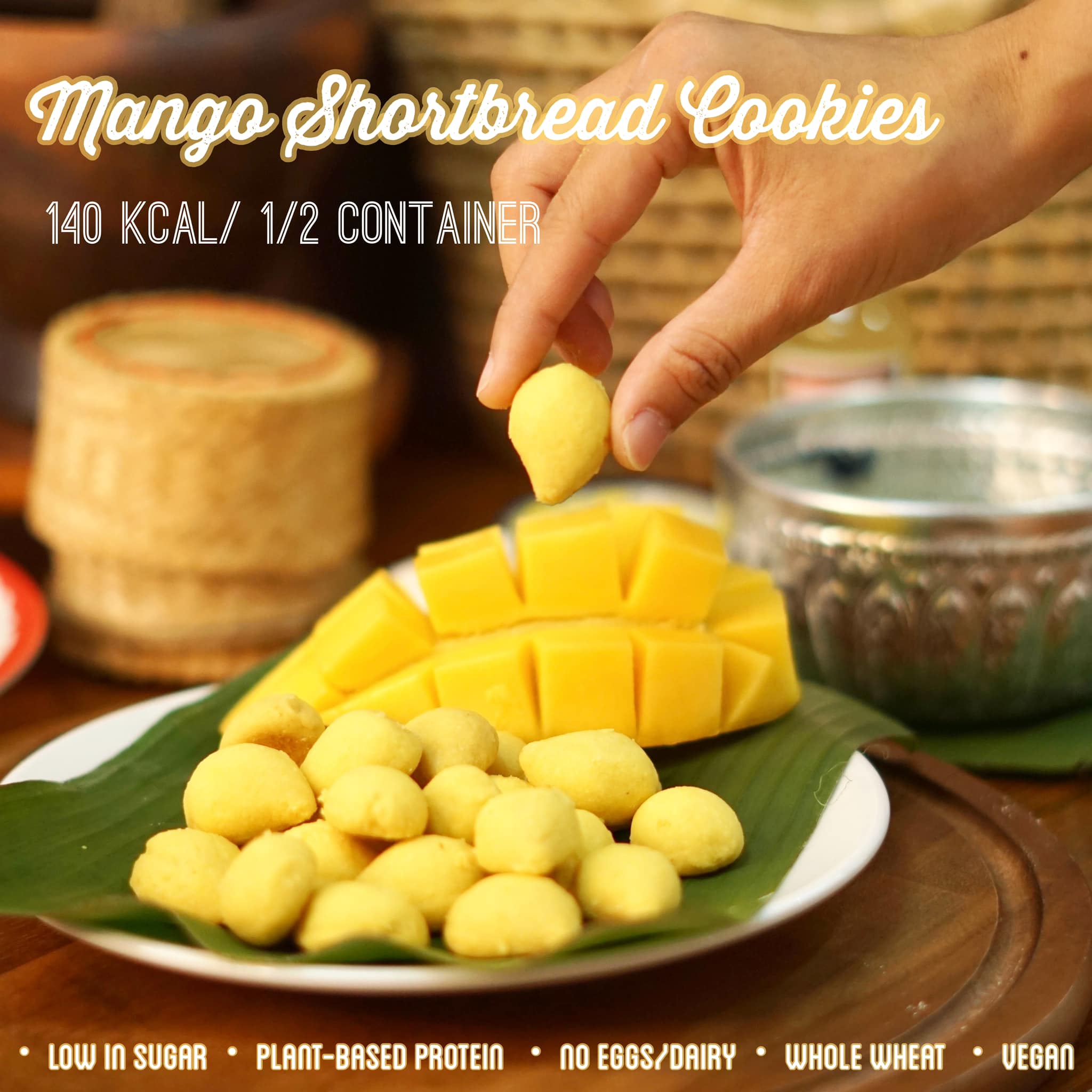Low-Kcal - 🥭Introducing Mango Shortbread Cookies - a...