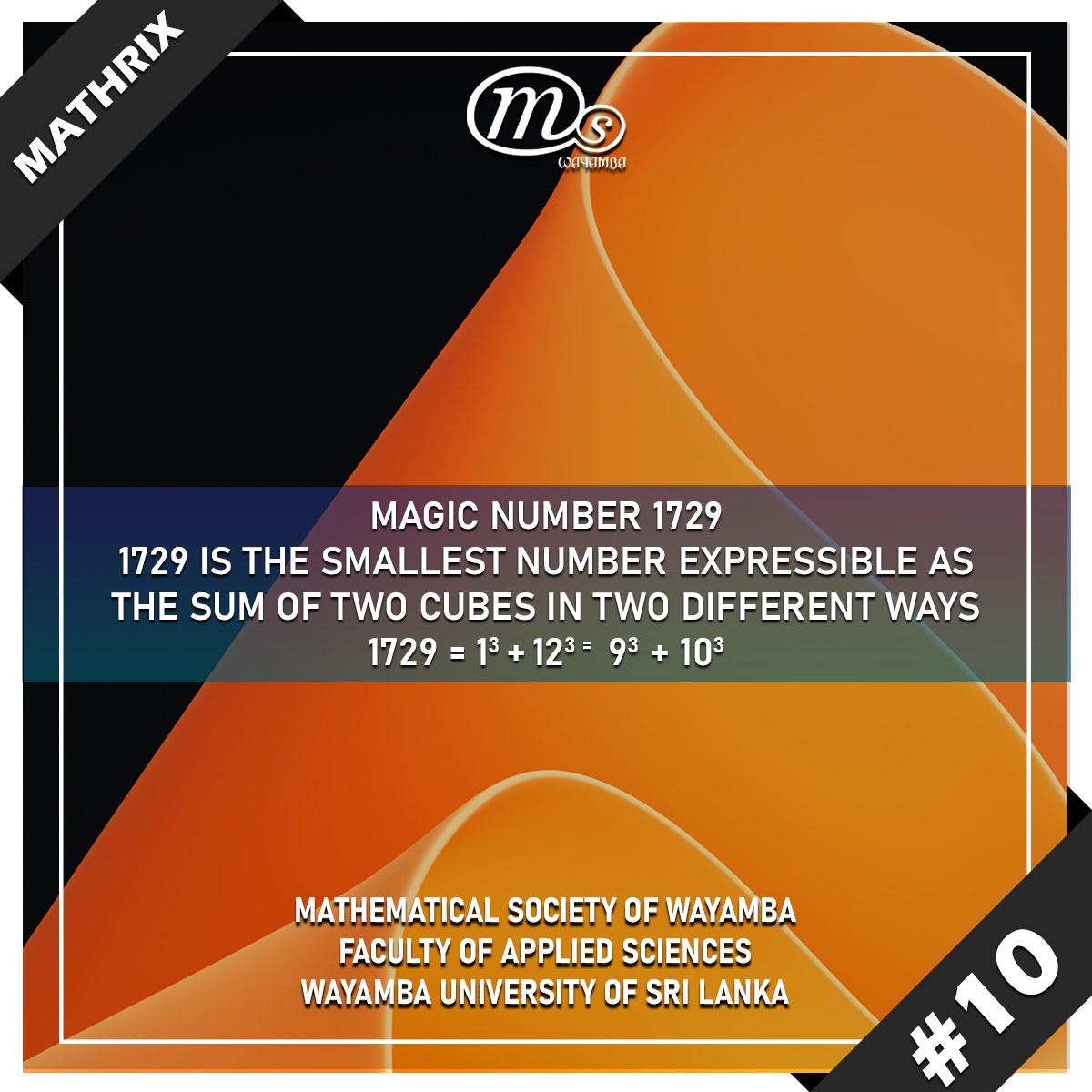 Mathematical Society of Wayamba | Kuliyapitiya